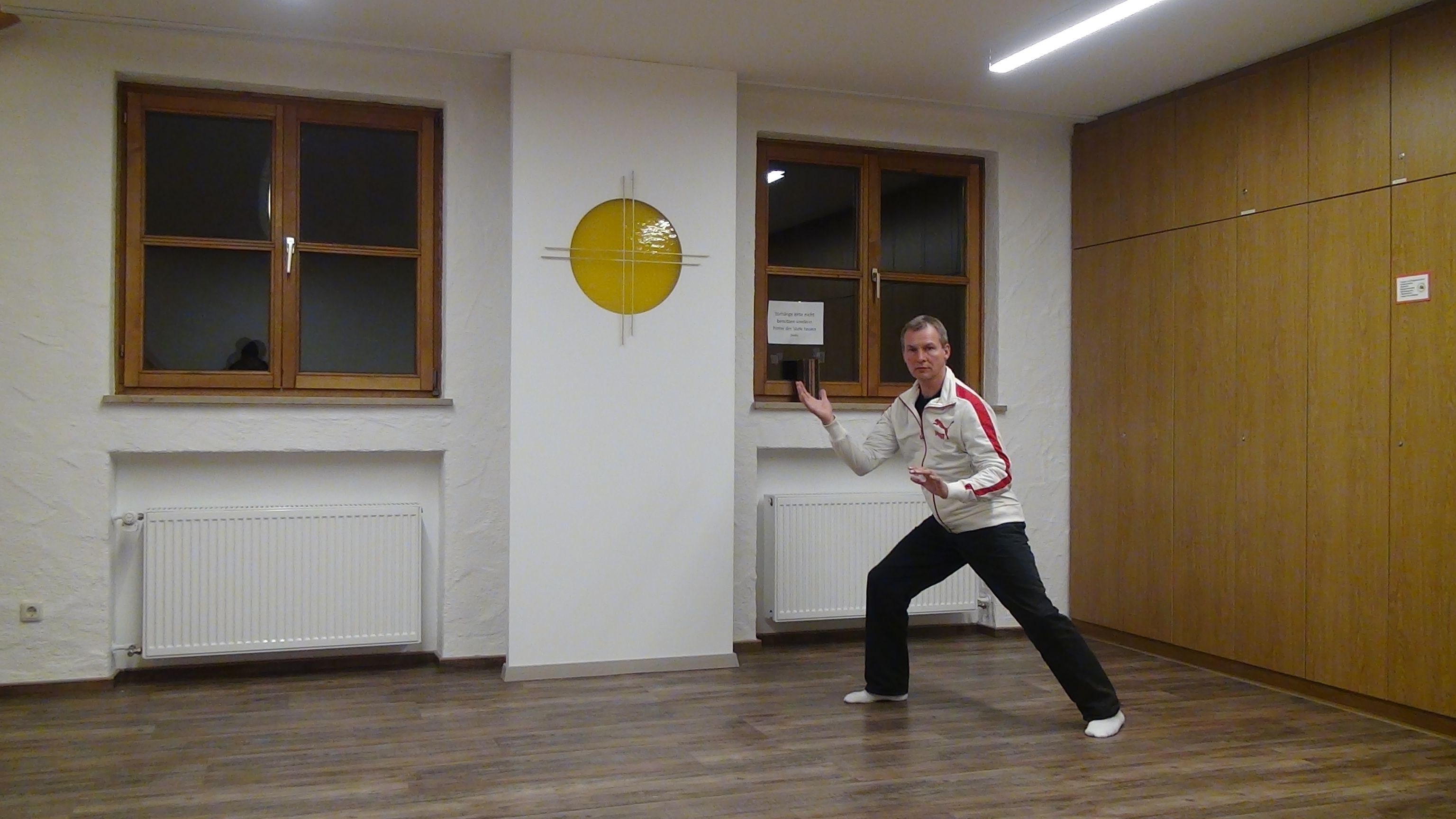 Dietrich Rowek beim Tai Chi in Kempten